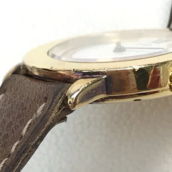 CARTIER 1801 vintage Must Rondo Vermeil Women\'s Wristwatch SV925/Leather belt main image 4